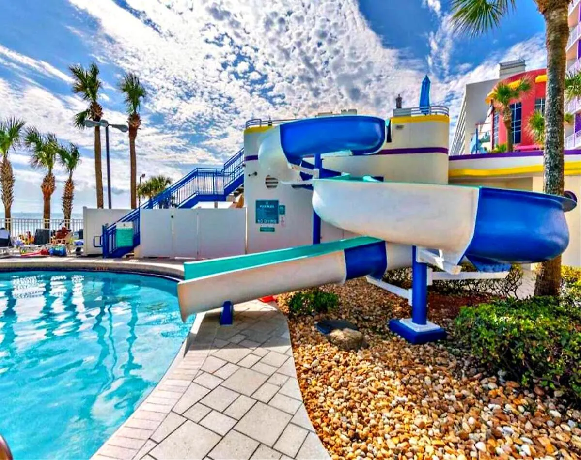 דייטונה ביץ' Vacation In Comfort And Luxury - 3 Bedroom Direct Oceanfront - Wyndham Ocean Walk Resort 1023 דירה
